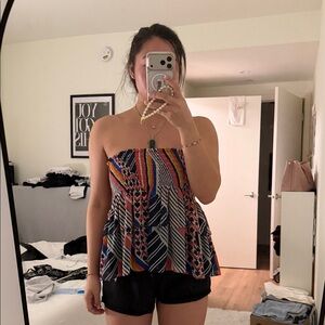 RAMY BROOK NYC Multicolor Strapless Women Top